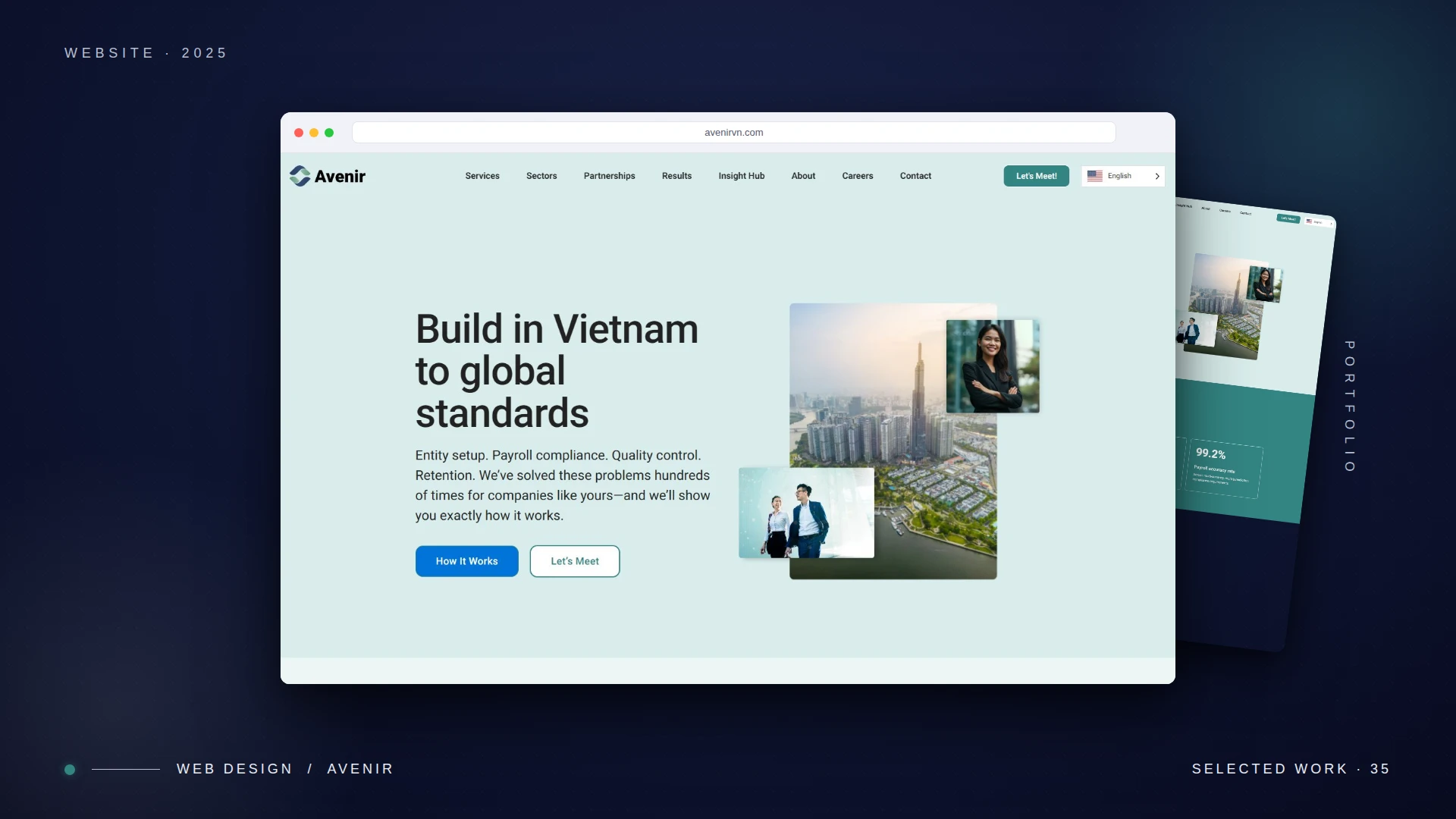 Avenir: marketing site