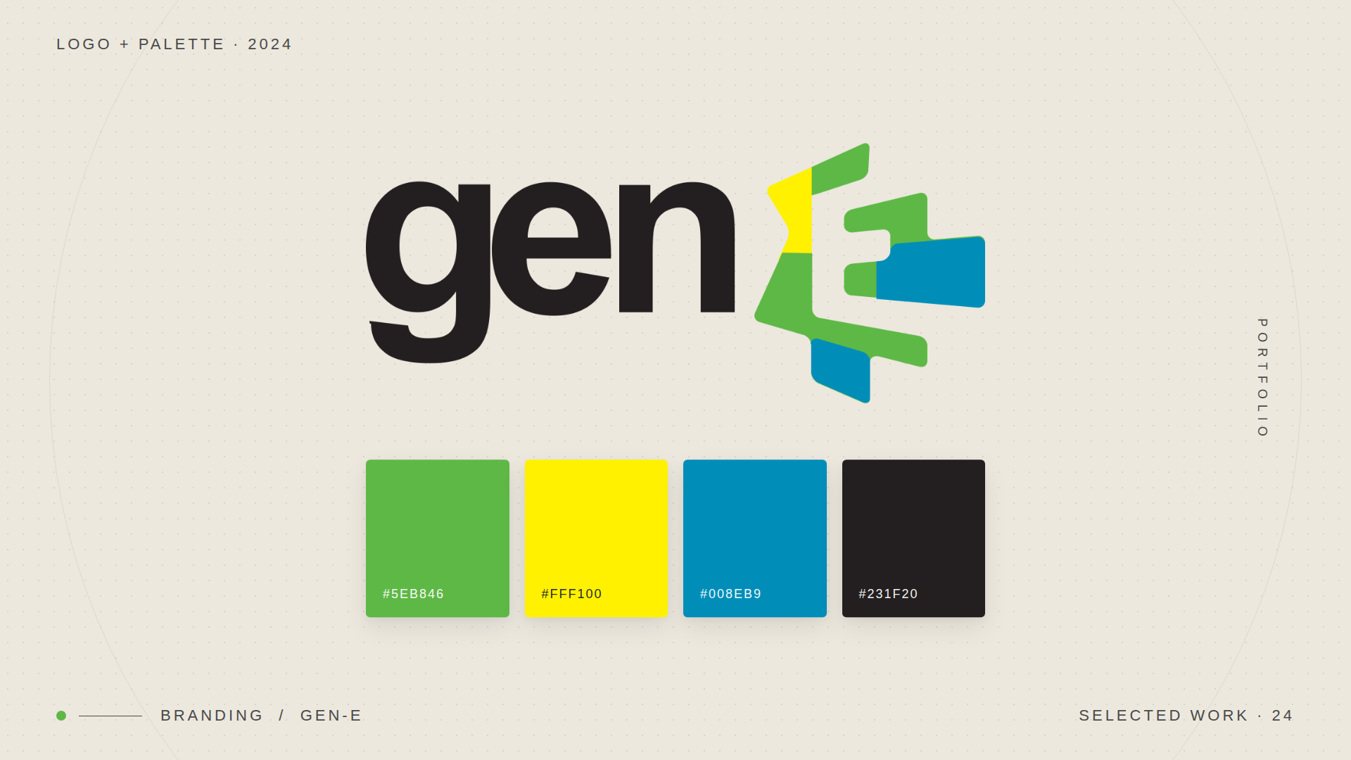 Gen-E — logo + palette