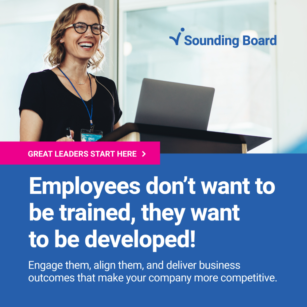 Ad concept: Employees don't want to be trained, they want to be developed