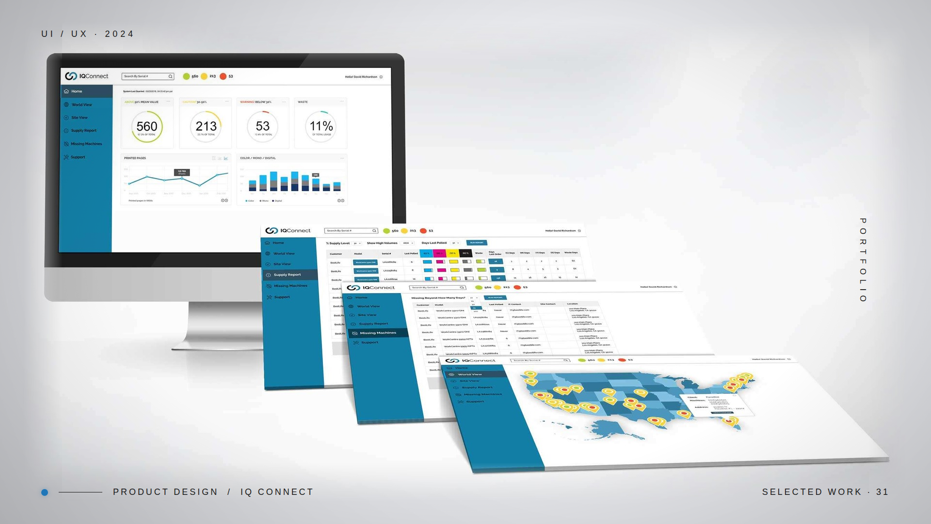 IQConnect — product UI / dashboard