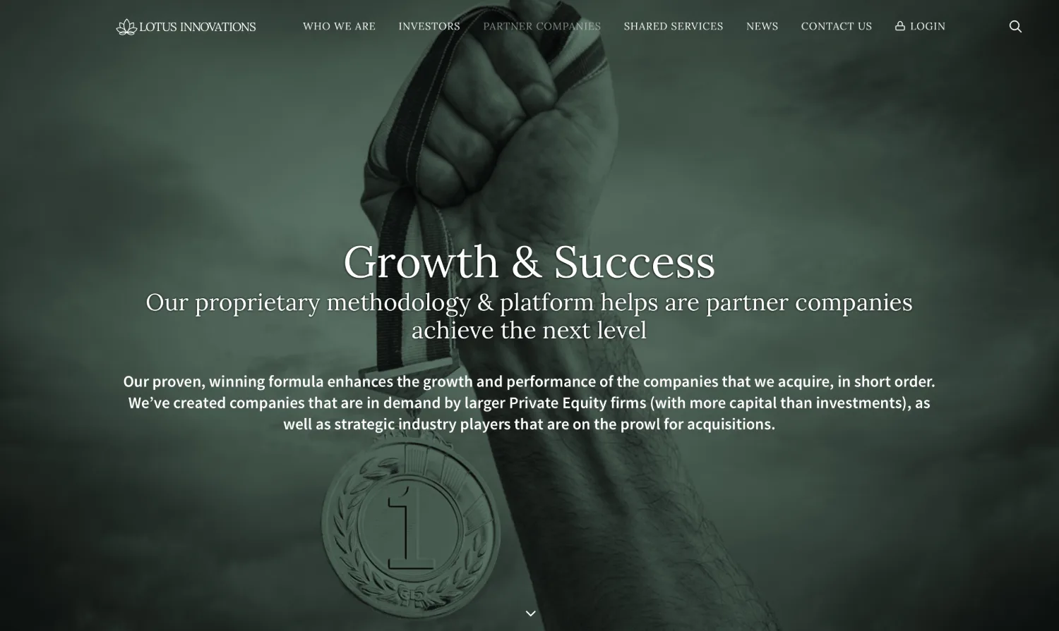 Lotus Innovations Growth and Success page describing the firm's methodology