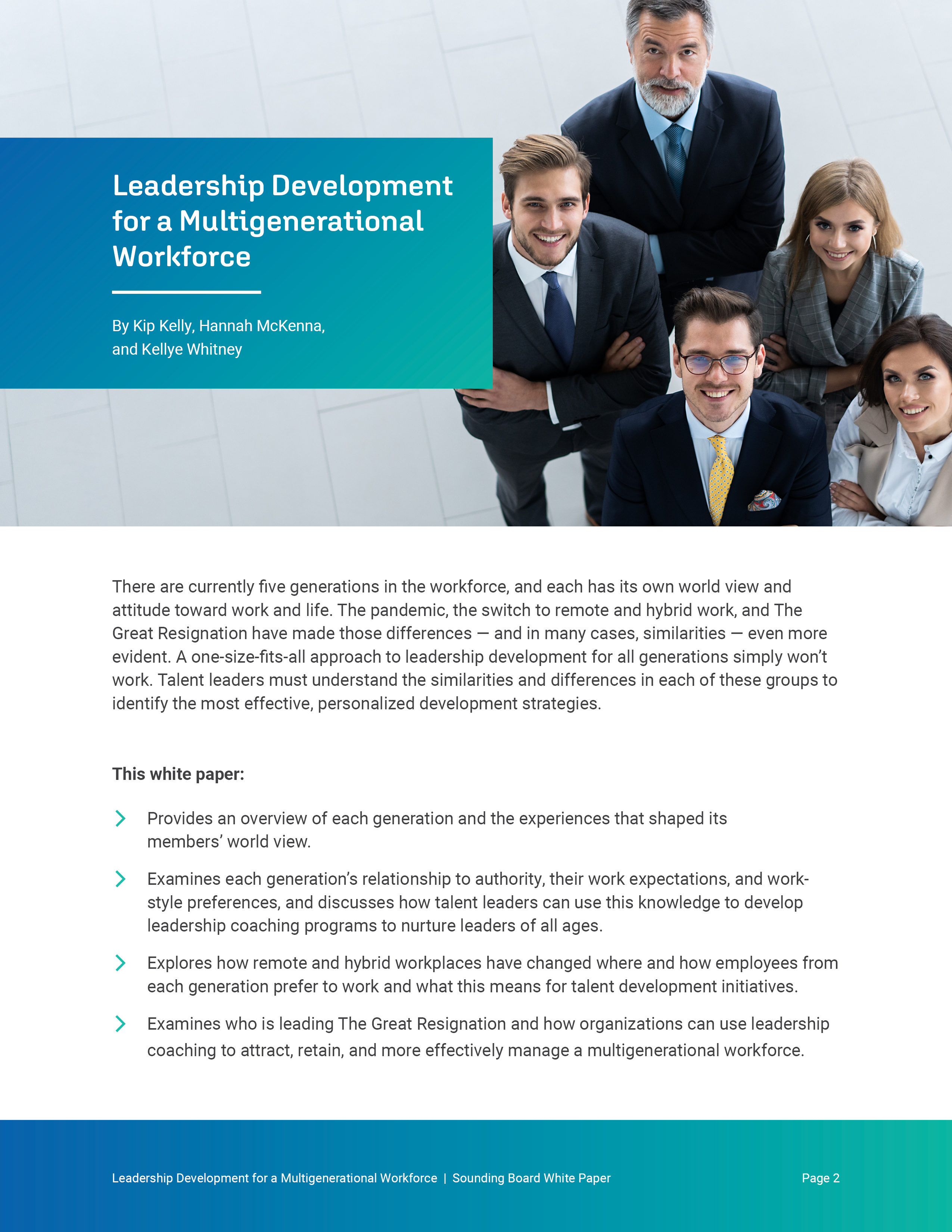 Introduction page — what this white paper covers