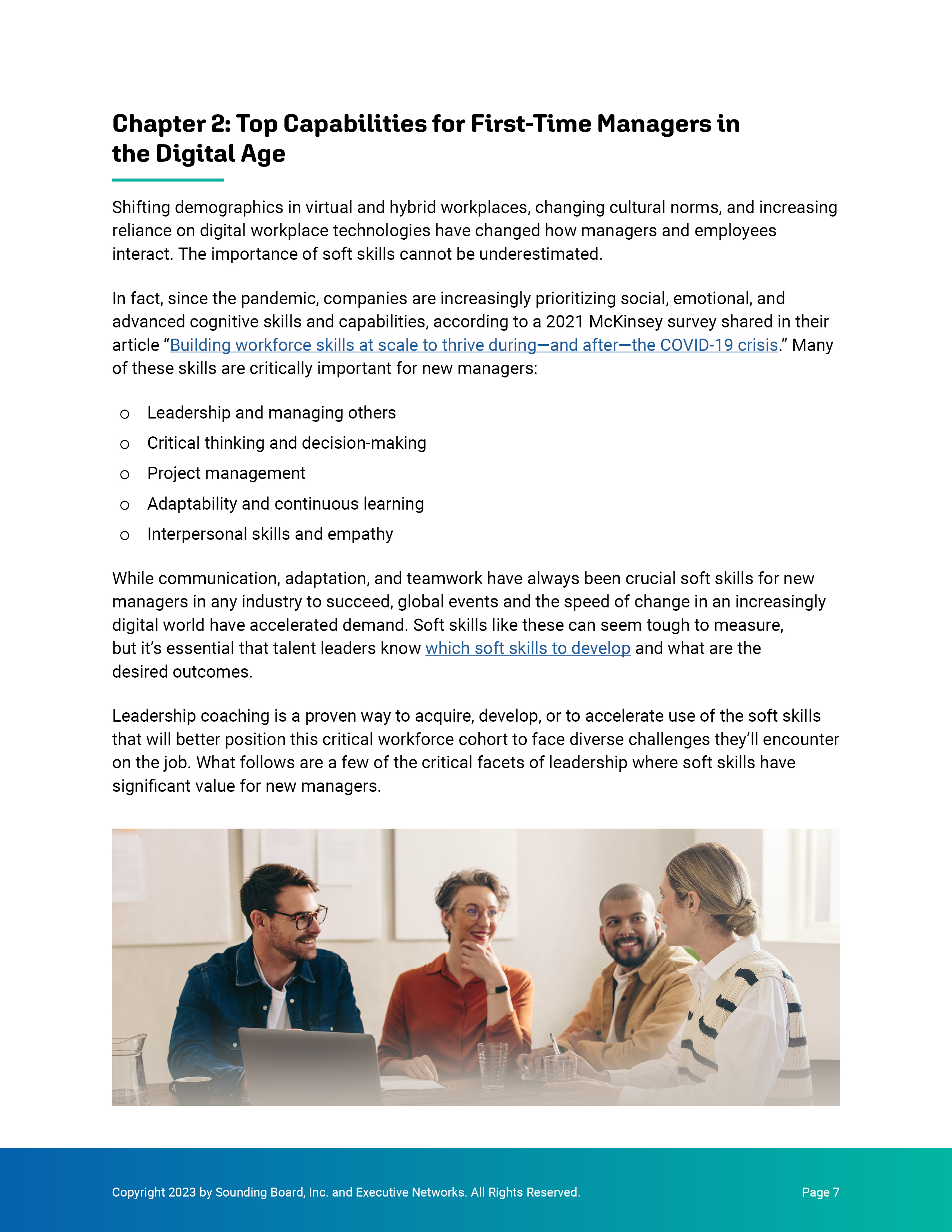 Chapter 2 opener — Top Capabilities for First-Time Managers
