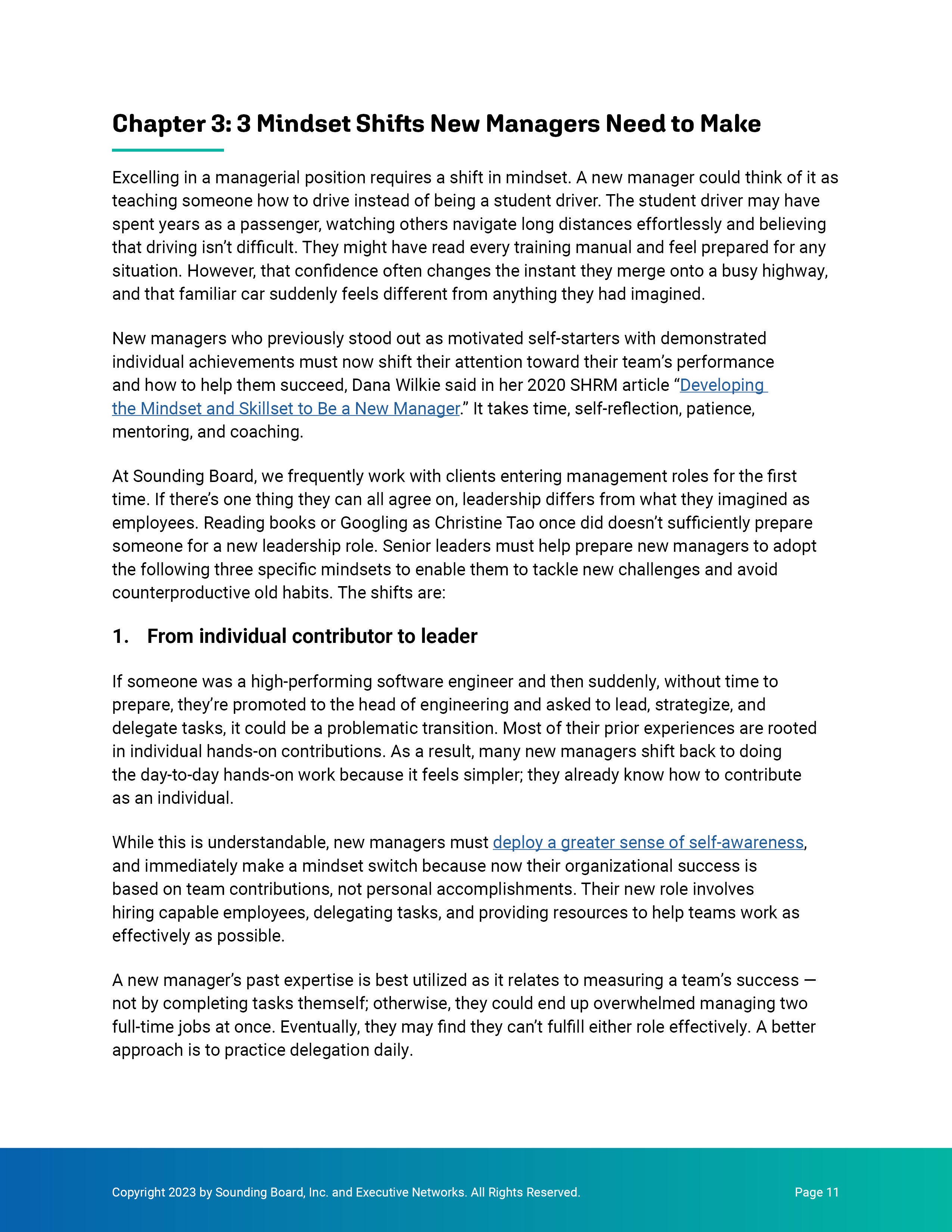 Chapter 3 opener — 3 Mindset Shifts New Managers Need to Make
