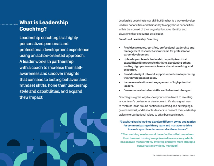 What is leadership coaching — definition and benefits