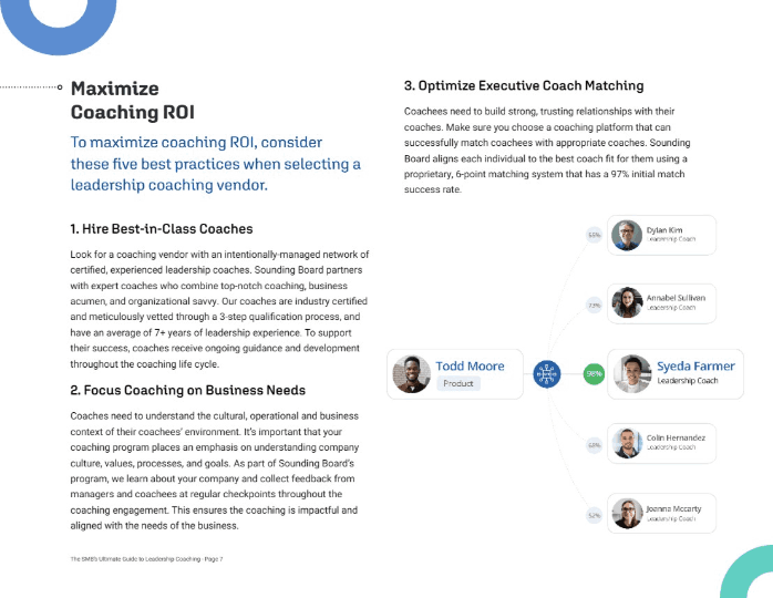 Maximize coaching ROI — selecting a vendor