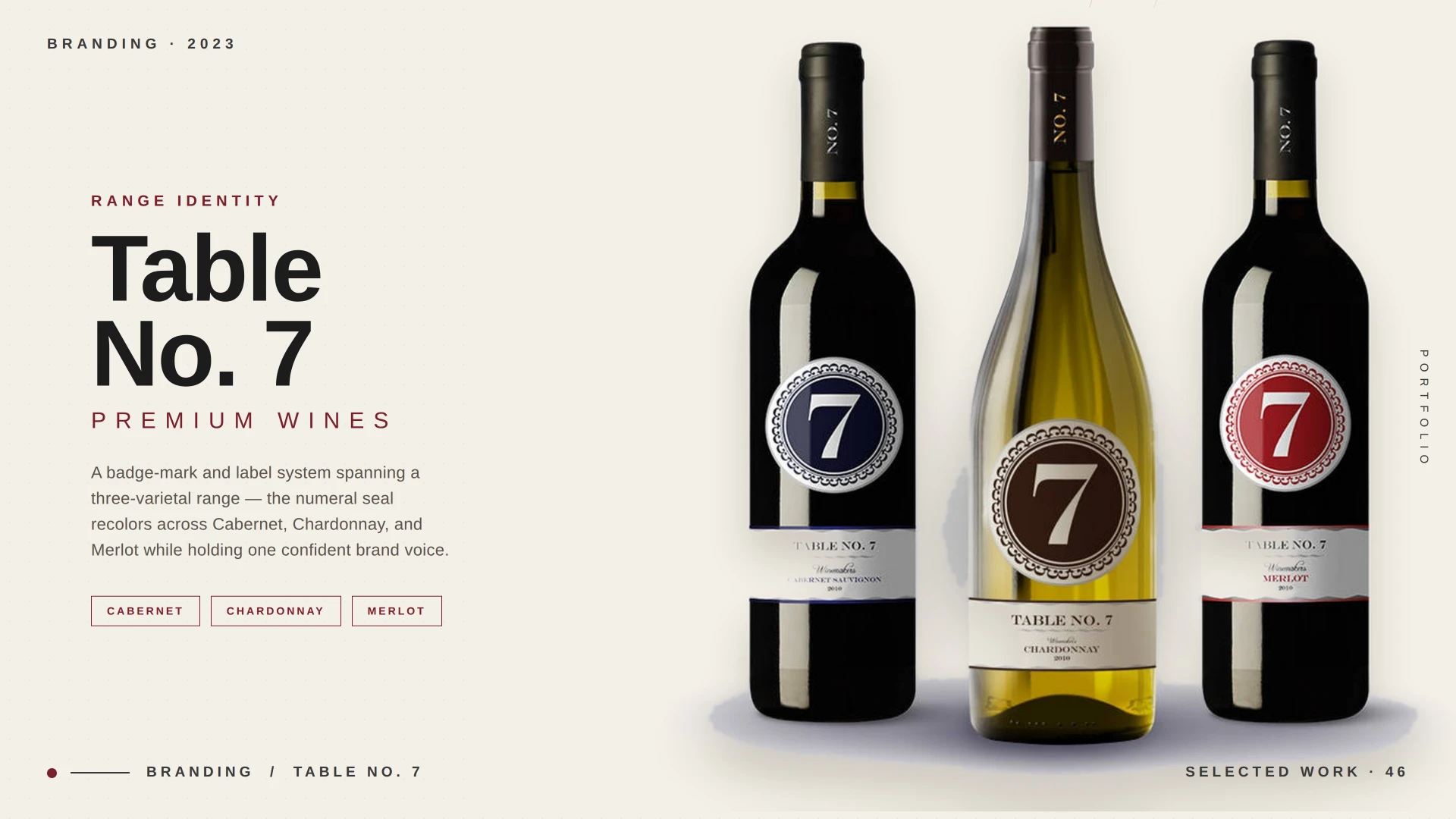 Table No. 7, Packaging · Food & Beverage