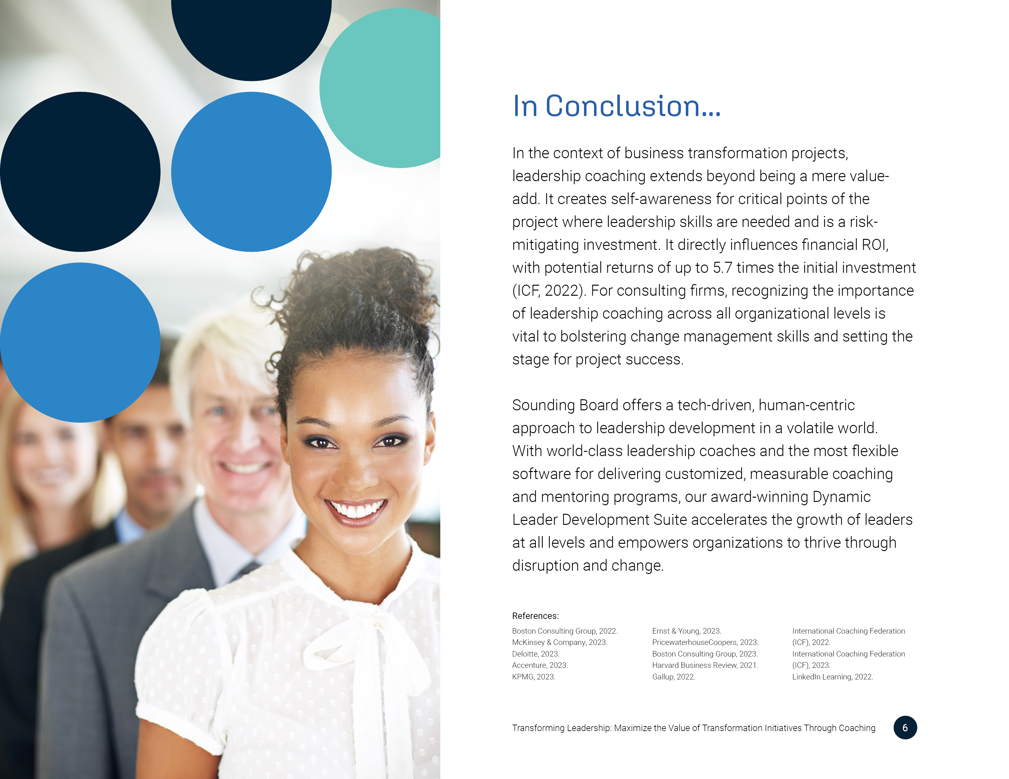 Conclusion and references spread
