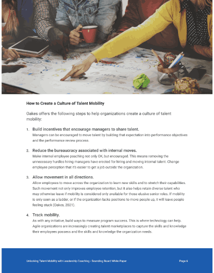 How to create a culture of talent mobility