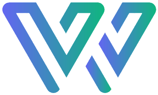 Werkera W monogram, outline gradient